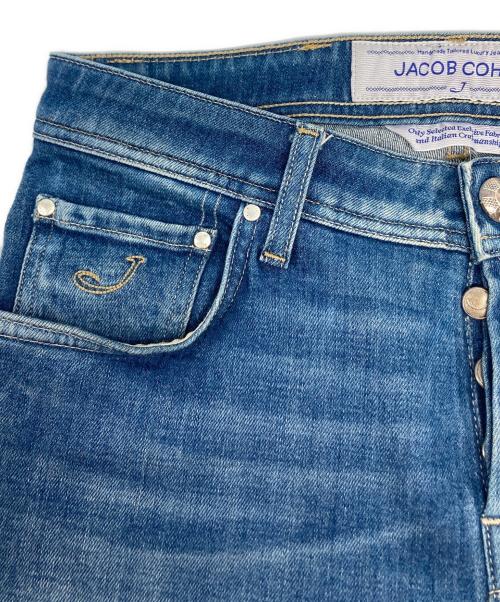 JACOB COHEN（ヤコブコーエン）JACOB COHEN (ヤコブコーエン) ハラコパッチデニムパンツ/J622 インディゴ サイズ:29の古着・服飾アイテム