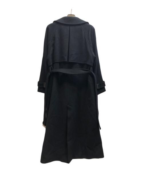 anuans（アニュアンス）anuans (アニュアンス) ウールトレンチコート/1524500001-0 ブラック サイズ:Sの古着・服飾アイテム