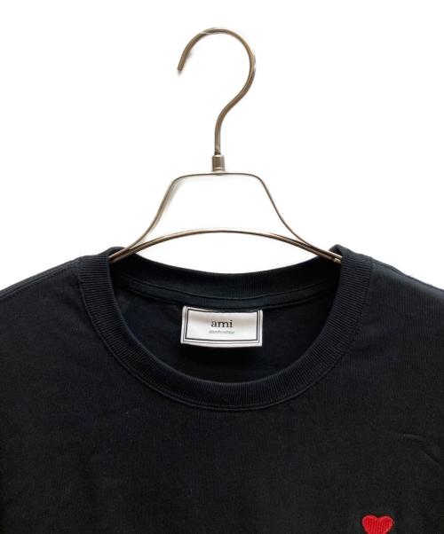 AMI Alexandre Mattiussi（アミアレクサンドルマテュッシ）AMI Alexandre Mattiussi (アミアレクサンドルマテュッシ) ロゴTシャツ / BFHJ108.723 ブラック サイズ:Lの古着・服飾アイテム