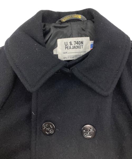 SCHOTT BROS.（ショットブロス）SCHOTT BROS. (ショットブロス) Pコート/7118 ブラック サイズ:Lの古着・服飾アイテム