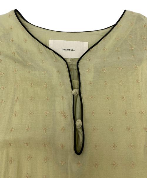 TODAYFUL（トゥデイフル）TODAYFUL (トゥデイフル) エンブロイダリーボイルドレス / 12010302 グリーン サイズ:38の古着・服飾アイテム