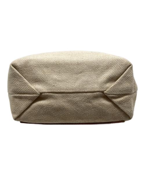 genten（ゲンテン）genten (ゲンテン) カットワークレザーハンドバッグ ブラウン サイズ:₋の古着・服飾アイテム
