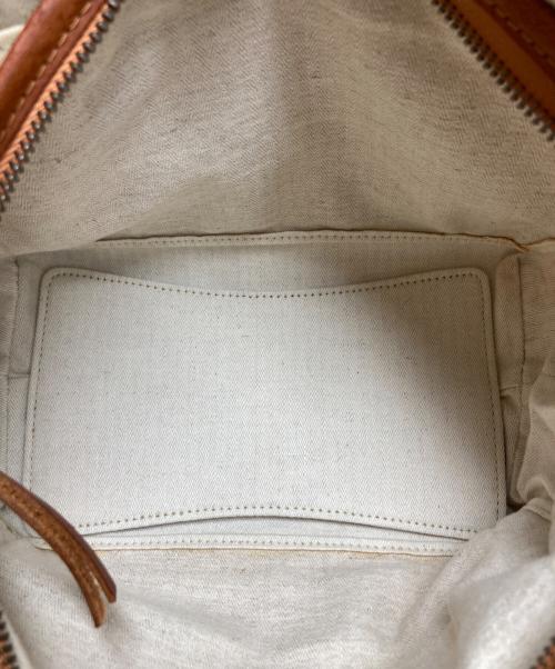 genten（ゲンテン）genten (ゲンテン) カットワークレザーハンドバッグ ブラウン サイズ:₋の古着・服飾アイテム