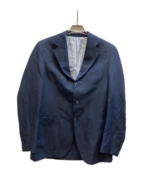 LARDINI（ラルディーニ）LARDINI (ラルディーニ) シルクリネンテーラードジャケット/PK45001EK ネイビー サイズ:44の古着・服飾アイテム