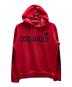 DSQUARED2（ディースクエアード）の古着「One Life Organic Cotton Fit Hooded Sweatshirt」｜レッド