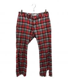 FACETASM（ファセッタズム）の古着「FRINGE PANTS / CHG-PT-M07」｜レッド
