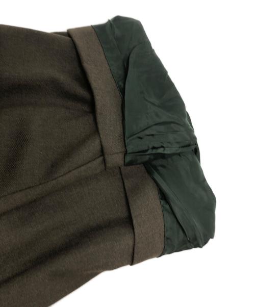 no.（ナンバー）no. (ナンバー) LAYERED JACKET COAT オリーブ×アイボリー サイズ:2 未使用品の古着・服飾アイテム