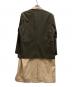 no. (ナンバー) LAYERED JACKET COAT オリーブ×アイボリー サイズ:2 未使用品：15000円
