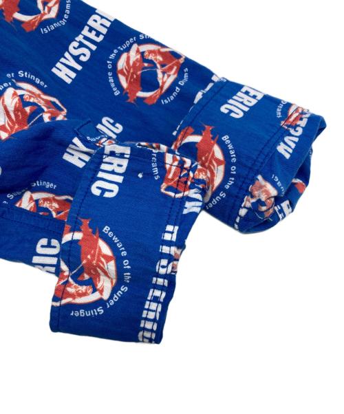 Hysteric Glamour（ヒステリックグラマー）Hysteric Glamour (ヒステリックグラマー) シャーク ガール 総柄 コットンリネン シャツ/02172AH01 ブルー サイズ:Mの古着・服飾アイテム