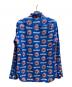 Hysteric Glamour (ヒステリックグラマー) シャーク ガール 総柄 コットンリネン シャツ/02172AH01 ブルー サイズ:M：6000円