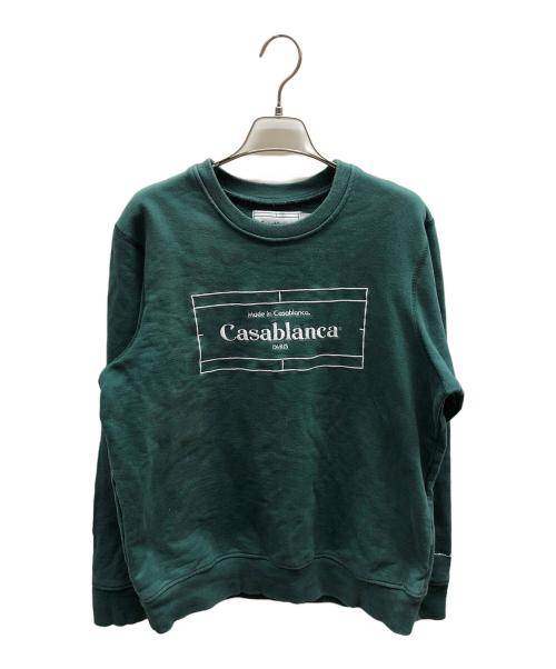 CASABLANCA（カサブランカ）CASABLANCA (カサブランカ) スウェット グリーン サイズ:Mの古着・服飾アイテム