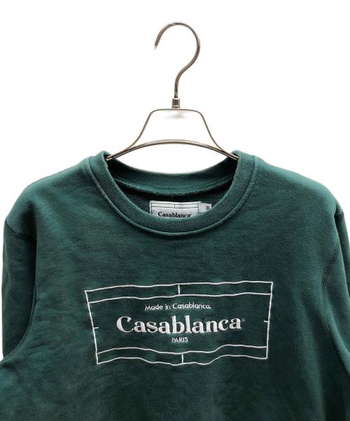 CASABLANCA（カサブランカ）CASABLANCA (カサブランカ) スウェット グリーン サイズ:Mの古着・服飾アイテム