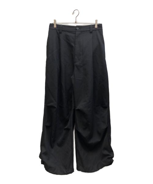MAISON SPECIAL（メゾンスペシャル）MAISON SPECIAL (メゾンスペシャル) 4 Colors Chambray Washable Wool Prime-Wide Snow Pants ブラック サイズ:2の古着・服飾アイテム