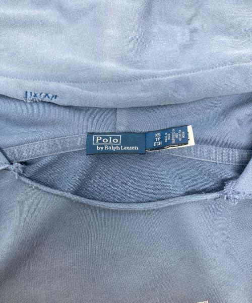 POLO RALPH LAUREN（ポロ・ラルフローレン）POLO RALPH LAUREN (ポロ・ラルフローレン) コットン フーディ ブルー サイズ:XSの古着・服飾アイテム