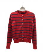 POLO RALPH LAURENポロ・ラルフローレン）の古着「アンサンブルクルーネックカーディガン」｜レッド×ブルー