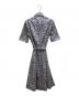 LAUREN RALPH LAUREN (ローレンラルフローレン) Floral Belted Cotton-Blend Shirtdress パープル サイズ:2：6000円