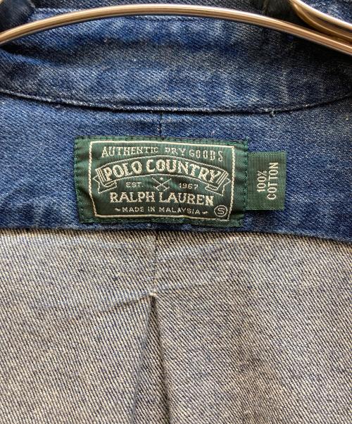 POLO COUNTRY（ポロカントリー）POLO COUNTRY (ポロカントリー) デニムシャツ インディゴ サイズ:Sの古着・服飾アイテム