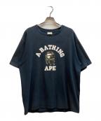 A BATHING APEアベイシングエイプ）の古着「Tシャツ」｜ネイビー