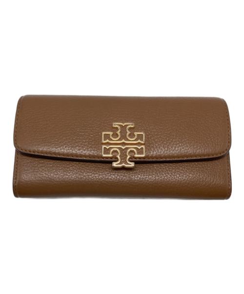 TORY BURCH（トリーバーチ）TORY BURCH (トリーバーチ) BRITTEN ENVELOPE WALLET ブラウンの古着・服飾アイテム