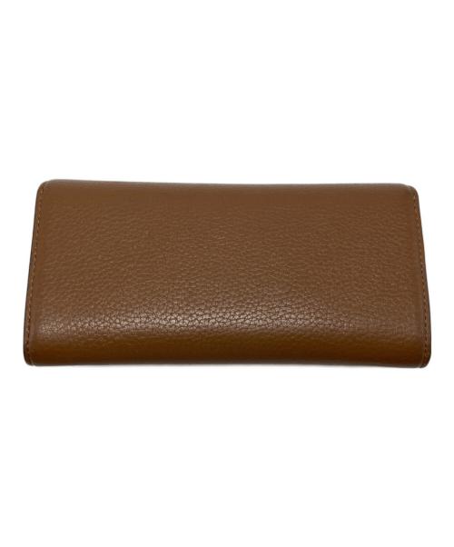 TORY BURCH（トリーバーチ）TORY BURCH (トリーバーチ) BRITTEN ENVELOPE WALLET ブラウンの古着・服飾アイテム