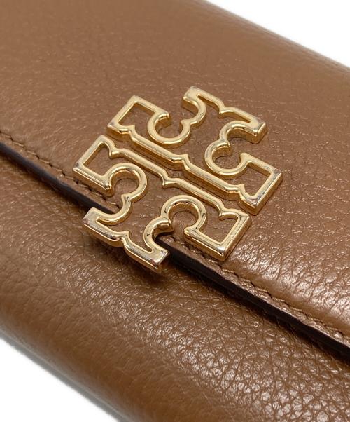 TORY BURCH（トリーバーチ）TORY BURCH (トリーバーチ) BRITTEN ENVELOPE WALLET ブラウンの古着・服飾アイテム