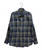 Patagoniaパタゴニア）の古着「チェックシャツ」｜グリーン×ネイビー