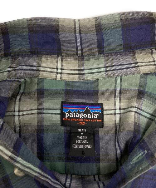Patagonia（パタゴニア）Patagonia (パタゴニア) チェックシャツ グリーン×ネイビー サイズ:Mの古着・服飾アイテム