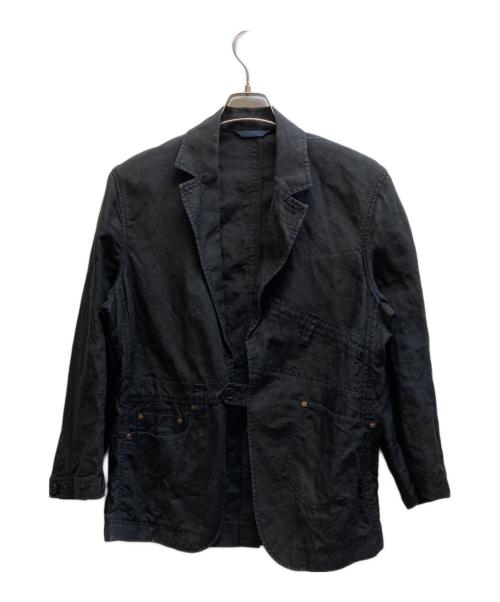 KENZO（ケンゾー）KENZO (ケンゾー) リネンジャケット/FK556VE02C2 ブラック サイズ:Lの古着・服飾アイテム