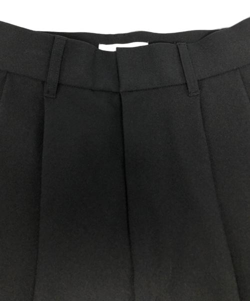 Mila Owen（ミラオーウェン）Mila Owen (ミラオーウェン) ドライタッチ2タックワイドパンツ / 09WFP254316 ブラックの古着・服飾アイテム