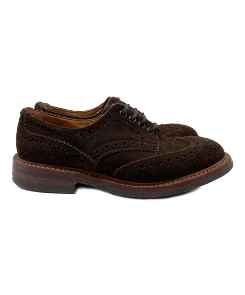 Tricker's（トリッカーズ）Tricker's (トリッカーズ) ウィングチップスエードドレスシューズ/ M7292 ブラウン サイズ:6の古着・服飾アイテム