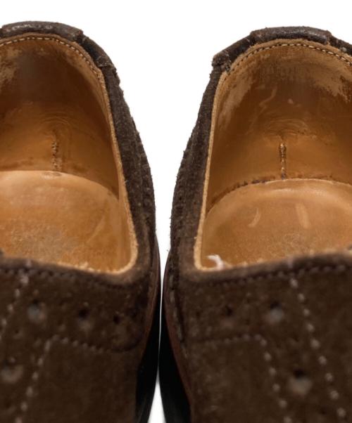 Tricker's（トリッカーズ）Tricker's (トリッカーズ) ウィングチップスエードドレスシューズ/ M7292 ブラウン サイズ:6の古着・服飾アイテム