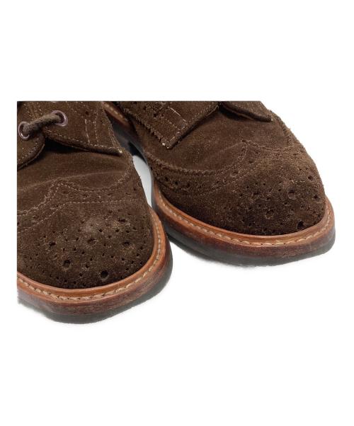 Tricker's（トリッカーズ）Tricker's (トリッカーズ) ウィングチップスエードドレスシューズ/ M7292 ブラウン サイズ:6の古着・服飾アイテム
