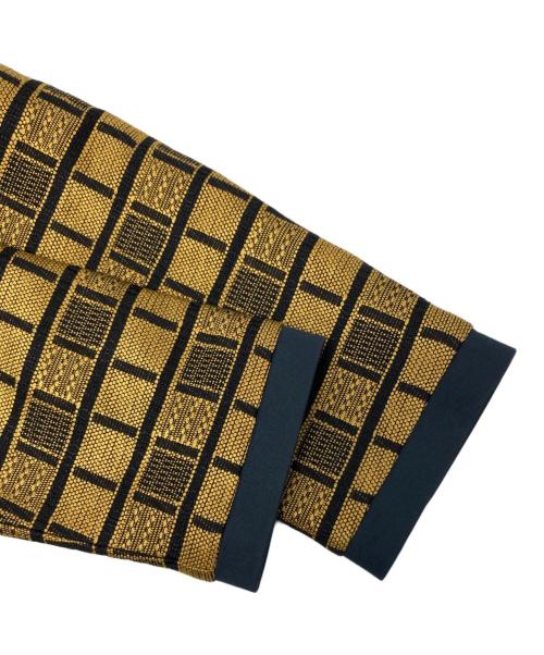 ETRO（エトロ）ETRO (エトロ) ノーカラージャケット ネイビー×イエロー サイズ:42の古着・服飾アイテム