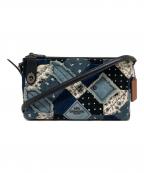 COACHコーチ）の古着「キャニオンキルトデニムクロスボディ/37790」｜インディゴ