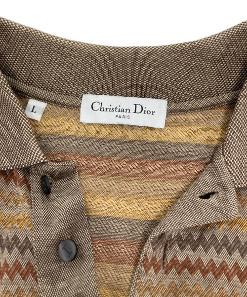 Christian Dior（クリスチャン ディオール）Christian Dior (クリスチャン ディオール) ポロシャツ ブラウン サイズ:Lの古着・服飾アイテム