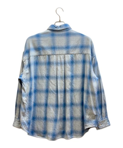 FRAMeWORK（フレームワーク）FRAMeWORK (フレームワーク) INDIGO CHECKオーバーシャツ ブルー サイズ:-の古着・服飾アイテム