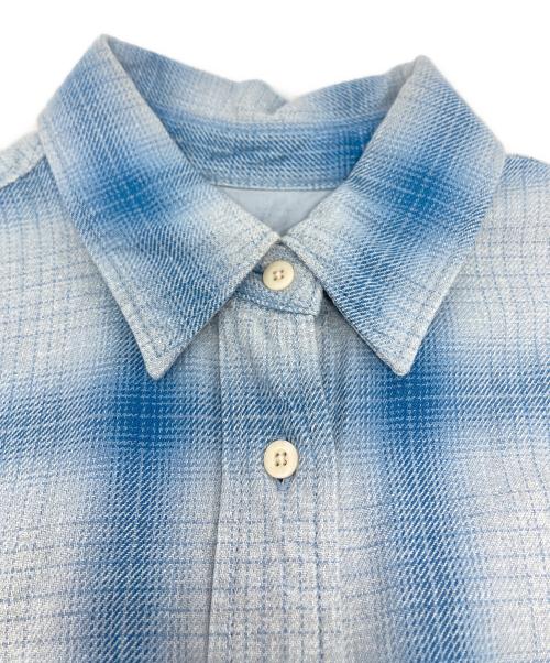 FRAMeWORK（フレームワーク）FRAMeWORK (フレームワーク) INDIGO CHECKオーバーシャツ ブルー サイズ:-の古着・服飾アイテム