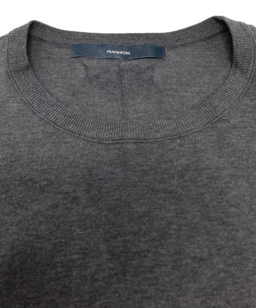 FRAMeWORK（フレームワーク）FRAMeWORK (フレームワーク) 18ゲージニットTシャツ グレー サイズ:-の古着・服飾アイテム
