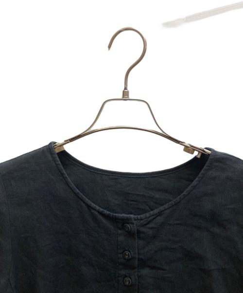 nest Robe（ネストローブ）nest Robe (ネストローブ) リネン2wayフレアブラウス / 01193-1335 ブラック サイズ:Fの古着・服飾アイテム