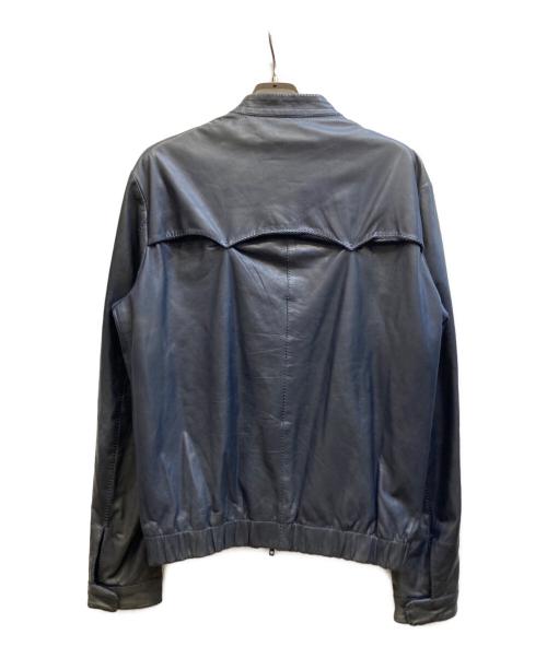 salvatore santoro（サルヴァトーレサントロ）Salvatore Santoro (サルヴァトーレサントロ) レザージャケット ネイビー サイズ:50の古着・服飾アイテム