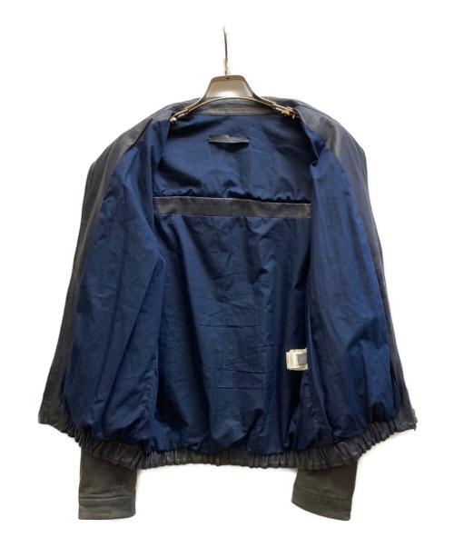 salvatore santoro（サルヴァトーレサントロ）Salvatore Santoro (サルヴァトーレサントロ) レザージャケット ネイビー サイズ:50の古着・服飾アイテム