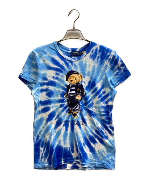 POLO RALPH LAUREN（ポロ・ラルフローレン）POLO RALPH LAUREN (ポロ・ラルフローレン) プリントTシャツ ブルー サイズ:XSの古着・服飾アイテム