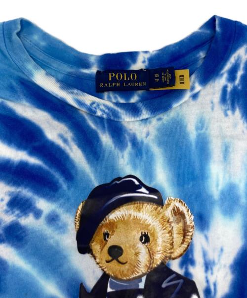 POLO RALPH LAUREN（ポロ・ラルフローレン）POLO RALPH LAUREN (ポロ・ラルフローレン) プリントTシャツ ブルー サイズ:XSの古着・服飾アイテム