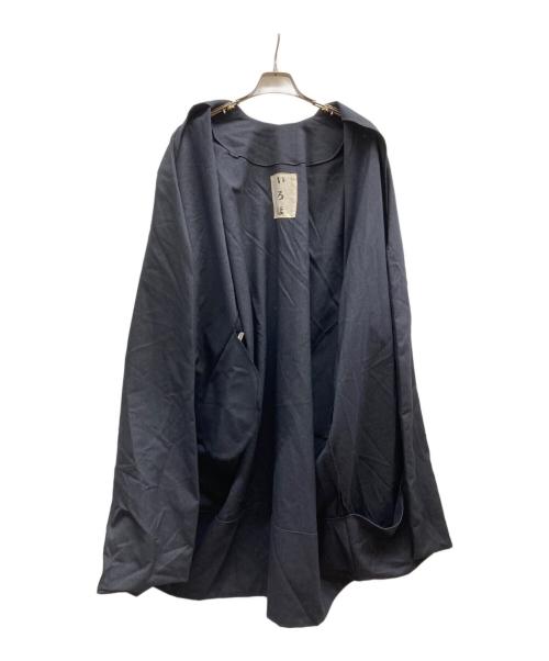 いろは（イロハ）いろは (イロハ) ウールノーカラーコート グレー サイズ:₋の古着・服飾アイテム