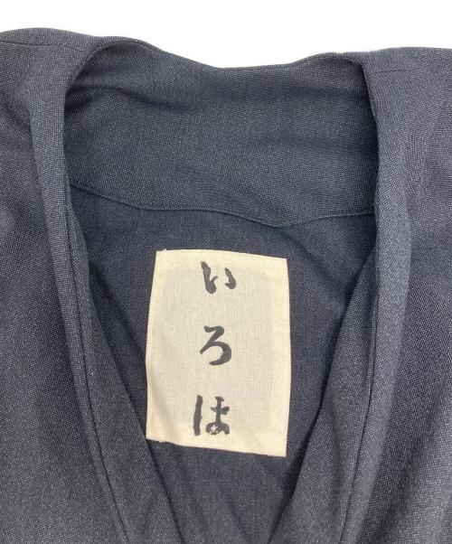 いろは（イロハ）いろは (イロハ) ウールノーカラーコート グレー サイズ:₋の古着・服飾アイテム