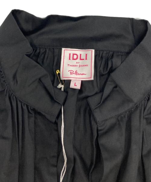 IDLI（イドゥリ）IDLI (イドゥリ) Ron Herman (ロンハーマン) スモッキング ロングスリーブ ドレス ブラック サイズ:L 未使用品の古着・服飾アイテム