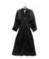 IDLI（イドゥリ）の古着「スモッキング ロングスリーブ ドレス」｜ブラック