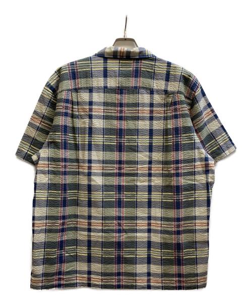 RRL（ダブルアールエル）RRL (ダブルアールエル) シアサッカーチェックシャツ/782889998001 グリーン サイズ:XLの古着・服飾アイテム