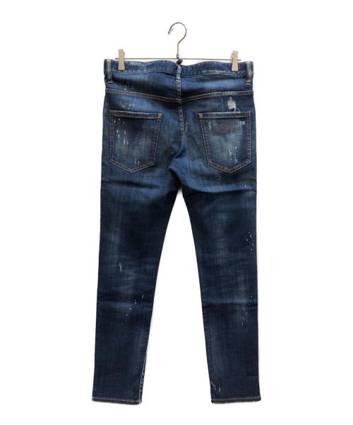 DSQUARED2（ディースクエアード）DSQUARED2 (ディースクエアード) SKATER JEANS / S71LB0512 S30342 インディゴ サイズ:48の古着・服飾アイテム