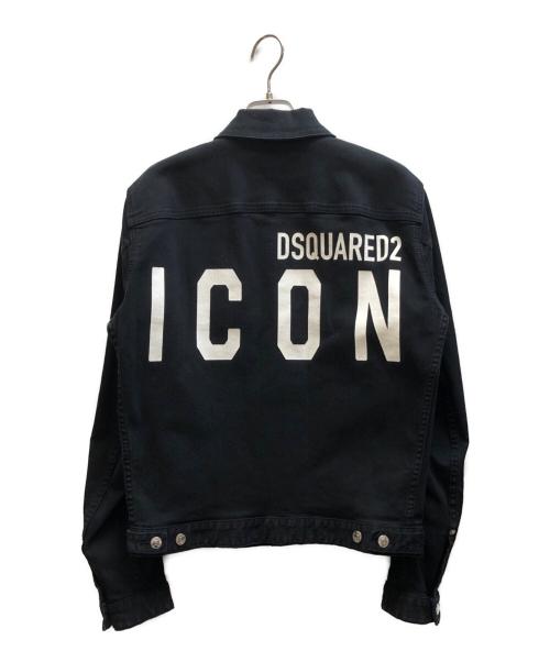 DSQUARED2（ディースクエアード）DSQUARED2 (ディースクエアード) ブラックデニムジャケット / S79AM0002 S39781 ブラック サイズ:48の古着・服飾アイテム